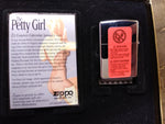 Vtg Sealed ZIPPO 1996 Ltd Edition Classic Ballerina Shoes Petty Girl Lighter Box