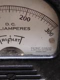 Vtg Triplett 0-300 DC Milliamperes Model 327 T Panel Meter Gauge 3" x 3"