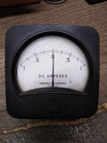 Vtg General Electric -1-0-1+ DC Amperes Panel Meter Gauge 3" x 3"