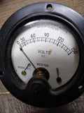 Vtg Weston Electric Inst Co AC Volts 0-150 Model 517 Panel Meter Gauge 2 5/8"