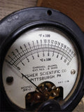 Vtg Fisher Scientific Model 30J Chromel Alumel Fahrenheit Celsius Panel Meter #1