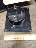 Vtg Double D AC Amperes Ammeter 0-10 Transformer Rated Panel Meter 4 3/4 x 4 1/4