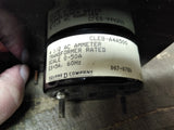 Vtg Double D AC Amperes Ammeter 0-50 Transformer Rated Panel Meter 4 3/4 x 4 1/4