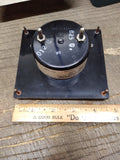 Vtg Double D AC Amperes Ammeter 0-50 Transformer Rated Panel Meter 4 3/4 x 4 1/4