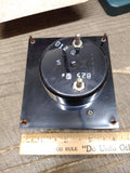 Vtg Double D AC Amperes Ammeter 0-50 Transformer Rated Panel Meter 4 3/4 x 4 1/4
