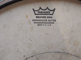 Vtg Olympic Chrome Snare Drum Wood Block Cowbell Sticks Blue Carry Case England