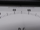 Vtg Triplett Model 420 DL DC Microamperes 0-100 Panel Meter 4 3/4" x 4 1/4"