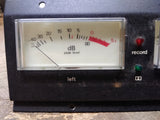 Vtg Nakamichi 2 Pc -40 thru +5 Peak Level Decibel Panel Meter w/Back Lights