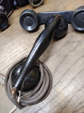 Vtg 2 Pc Phone Lot Kellogg Switchboard & Supply Co Chicago Bakelite and Sanyo