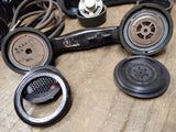 Vtg 2 Pc Phone Lot Kellogg Switchboard & Supply Co Chicago Bakelite and Sanyo