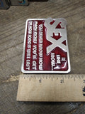 Red Enamel Belt Buckle SEX is like snow you never know how many inches youll get