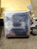 Vtg 1995 Zippo Large Mouth Bass Dragonfly Brushed Chrome Cigarette Lighter