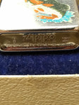 Vtg 1995 Zippo Large Mouth Bass Dragonfly Brushed Chrome Cigarette Lighter