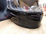 HJC FG 12 Full Face Motorcycle Helmet Size Medium Gloss Black with Carry Bag