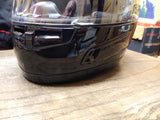 HJC FG 12 Full Face Motorcycle Helmet Size Medium Gloss Black with Carry Bag