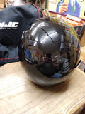 HJC FG 12 Full Face Motorcycle Helmet Size Medium Gloss Black with Carry Bag