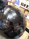 HJC FG 12 Full Face Motorcycle Helmet Size Medium Gloss Black with Carry Bag