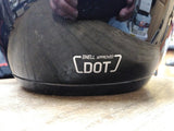 HJC FG 12 Full Face Motorcycle Helmet Size Medium Gloss Black with Carry Bag