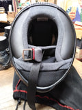 HJC FG 12 Full Face Motorcycle Helmet Size Medium Gloss Black with Carry Bag