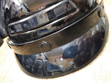Motorcycle Half Helmet DOT Open Face Chopper Cruiser Bike Visor and Vents