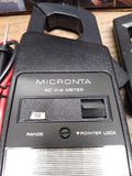 Vtg Micronta Model 22 161A 7 Range AC Volt Clamp Jaw Ammeter w/Manual & Box