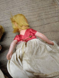 Vtg 2 Piece Nancy Ann Storybook Doll Lot 1930's Bisque w/Dresses 5.5" & 6.5"