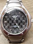 Vtg Mondu Quartz Titanium Eco Drive Water Resistant Wrist Watch Working!