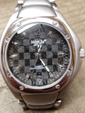 Vtg Mondu Quartz Titanium Eco Drive Water Resistant Wrist Watch Working!
