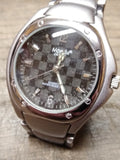 Vtg Mondu Quartz Titanium Eco Drive Water Resistant Wrist Watch Working!