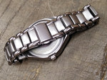 Vtg Mondu Quartz Titanium Eco Drive Water Resistant Wrist Watch Working!