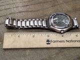 Vtg Mondu Quartz Titanium Eco Drive Water Resistant Wrist Watch Working!
