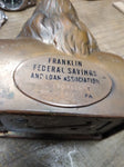 Vtg Banthrico Ben J Franklin Coin Bank Franklin Savings and Loan Pittsburgh Pa