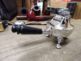 Vtg 1950's ASR Heritage Table Lighter High Polish Chrome 3 Footed Great Shape!