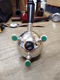 Vtg 1950's ASR Heritage Table Lighter High Polish Chrome 3 Footed Great Shape!