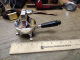 Vtg 1950's ASR Heritage Table Lighter High Polish Chrome 3 Footed Great Shape!