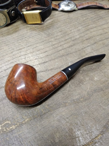 Vtg Dr Grabow Golden Duke Bent Smoking Tobacco Pipe Imported Briar Good Cond!