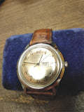 Vtg 1979 Timex Automatic Day/Date Mechanical Wrist Watch Leather Strap Working!