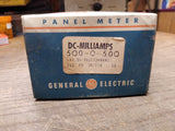 Vtg General Electric Type DO 91 DC Milliamperes 0-50 Panel Meter 3 3/8" x 3 3/8"