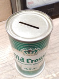 Vtg Old Crown Brewing Co Premium Quality Ale Coin Bank Flat Top Beer Can USA!