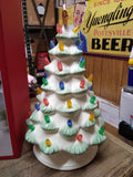 NIB Lenox Treasured Traditions White Porcelain LED Lighted Christmas Tree 11"