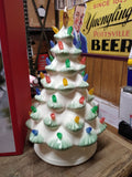 NIB Lenox Treasured Traditions White Porcelain LED Lighted Christmas Tree 11"