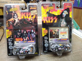 Vtg NOS Johnny Lightening KISS Die Cast Car Lot #15 Peter Criss #47 Gene Simmons