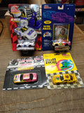Vtg NOS 4 Pc Racing Champions NASCAR Die Cast Car Lot Paycheck Kellogs Bull Frog