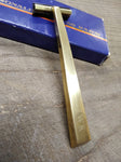 Vtg 1984 Avon Solid Brass Twin Blade Cartridge Safety Razor Engraved JWK