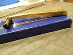 Vtg 1984 Avon Solid Brass Twin Blade Cartridge Safety Razor Engraved JWK