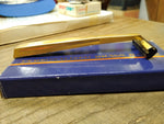 Vtg 1984 Avon Solid Brass Twin Blade Cartridge Safety Razor Engraved JWK