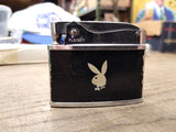 Vtg MCM 1960's Playboy Cigarette Lighter Black & Chrome with Bunny Logo Japan