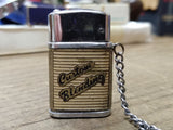 Vtg Little Billboard Blue Sunoco Custom Blending Mini Cigarette Lighter Japan