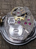 Vtg Ladies Wadsworth Wind Up Wristwatch 10K RGP Bezel 17j Flex Size 7.5"  Works!