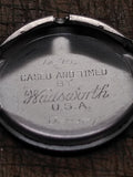 Vtg Ladies Wadsworth Wind Up Wristwatch 10K RGP Bezel 17j Flex Size 7.5"  Works!